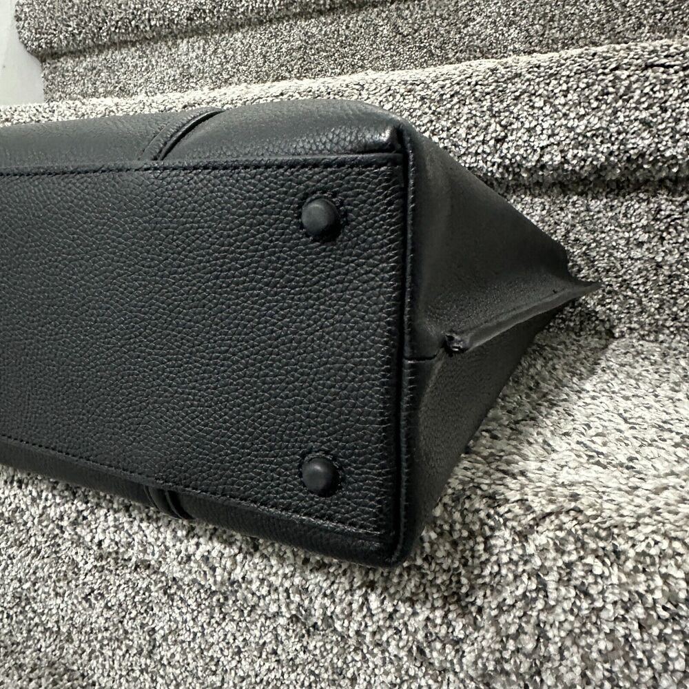 NEW Cole Haan Everyday Grand Series Black Leather Tote Bag Top Zip, Retails $310 - Picture 6 of 16